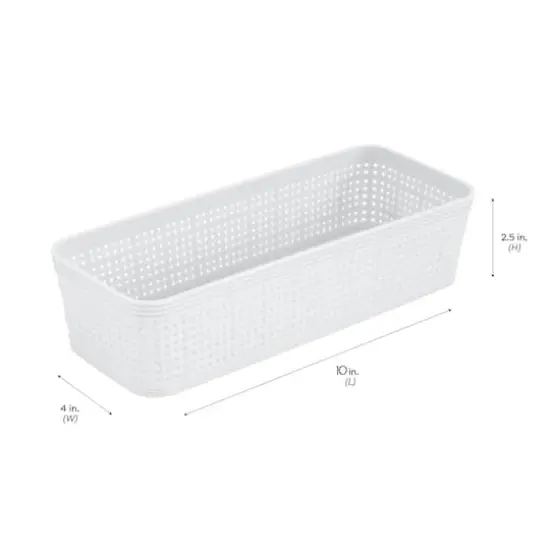 Simplify 10-Piece Organizing Basket Set White {10}