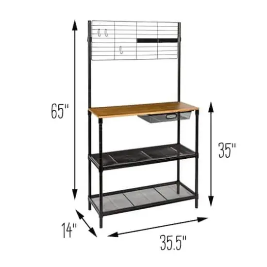 Honey Can Do Black Matte Work Station {7}