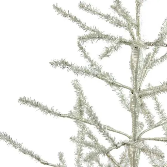 3ft. Unlit Champagne Tinsel Artificial Christmas Twig Tree {3}