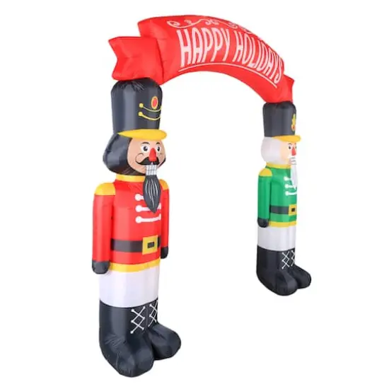 Airflowz&trade; 8ft. Inflatable Nutcrackers Archway {5}
