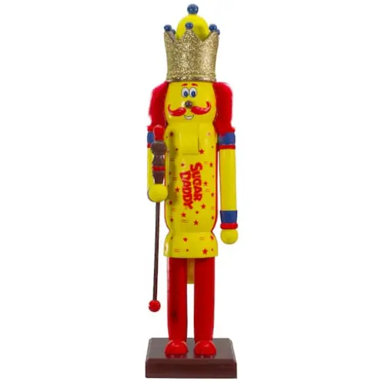 14" Tootsie Roll Sugar Daddy Wooden Christmas Nutcracker Figure {1}