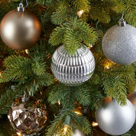 40ct. 3" Gold & Silver Shatterproof Ball Ornaments {5}