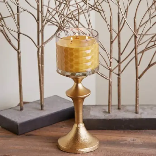 Root Candles Signature 3-Wick Honeycomb Beeswax Blend Jar Candle Bourbon Pear {3}