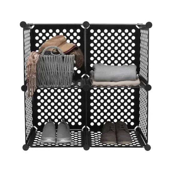 Organize It All Black Stacking Cubes, 4ct. {3}