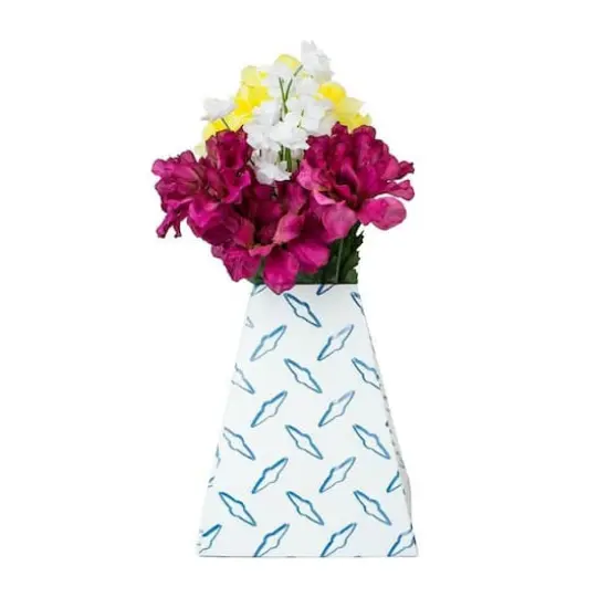 JAM Paper Pop-Up Vase Boxes, 3ct. Blue Mesh {1}