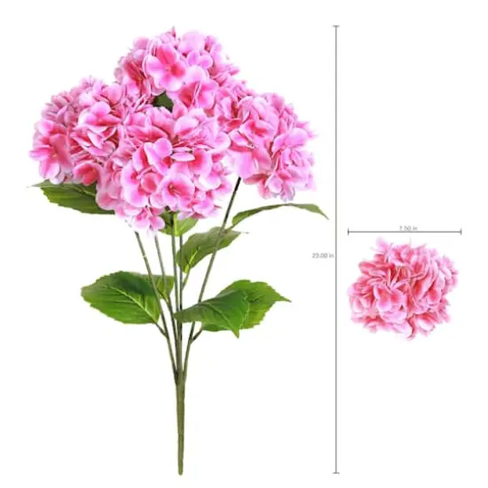 23" Pink Hydrangea Bush by Ashland&reg; {4}
