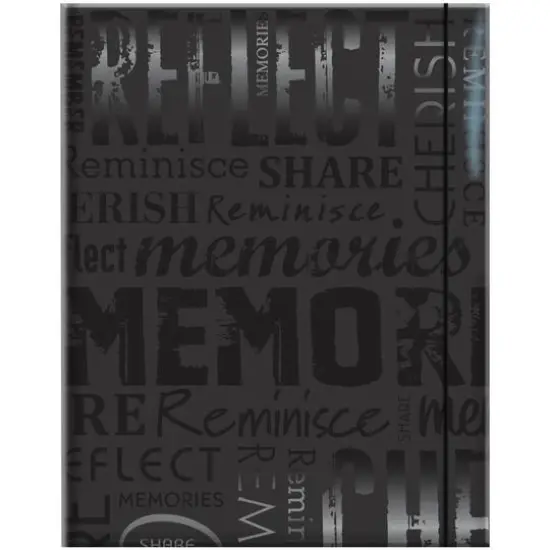 MBI&reg; Black Embossed Gloss Expressions Memories Photo Album {1}