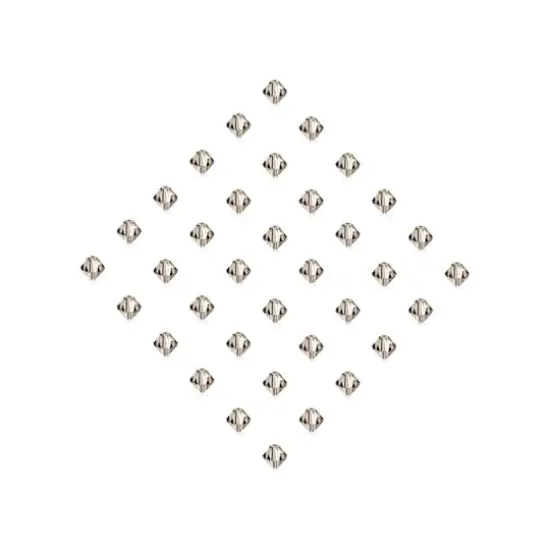 John Bead Preciosa 6mm Czech Crystal Rondelle Beads, 36ct. Black Diamond {4}