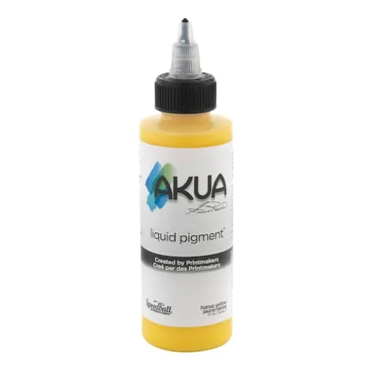 Speedball&reg; Akua&trade; Liquid Pigment, 4oz. Hansa Yellow {1}