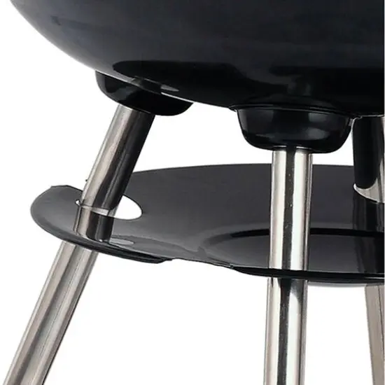 Brentwood 17" Portable Charcoal BBQ Grill with Wheels {9}