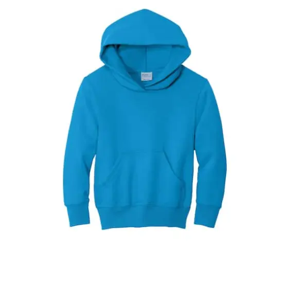 Port & Company&reg; Colors Youth Core Fleece Pullover Hooded Sweatshirt Sapphire {1}
