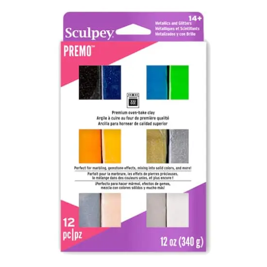 Sculpey Premo&trade; Metallics & Glitters Sampler {3}
