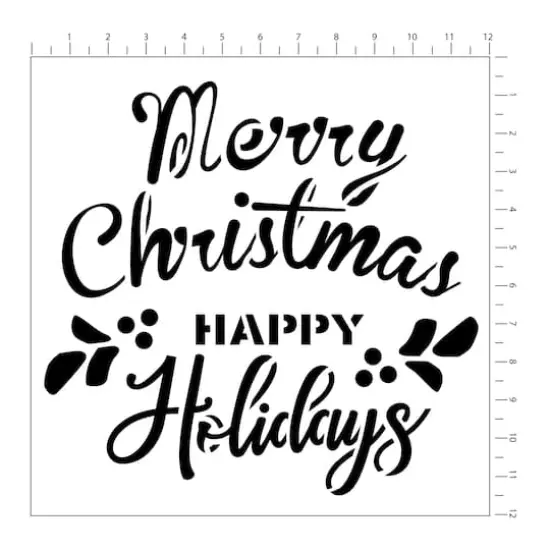 Holidays Stencils by Craft Smart&reg;, 12" x 12" {4}