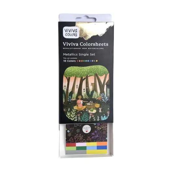 Viviva Colorsheet 10-Color Metallic Watercolor Set {5}