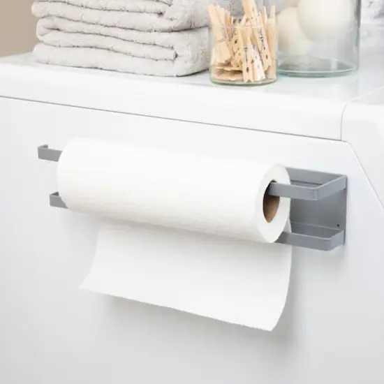 Household Essentials 16" Metal Magnetic Paper Towel Holder Gray {3}