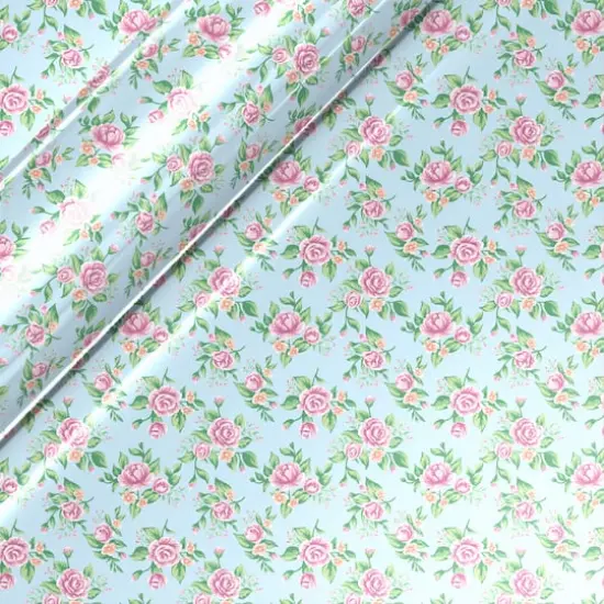 Siser&reg; EasyPatterns&reg; Plus Vintage Rose Heat Transfer Vinyl Light Blue {1}