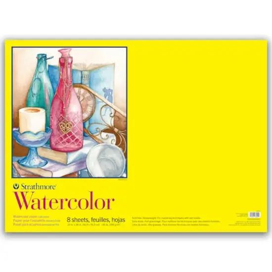 Strathmore&reg; 300 Series Cold Press Watercolor Paper Pad, 22" x 30" {6}