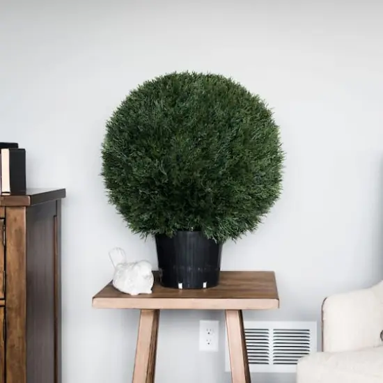 20" Artificial Green Cedar Ball {3}