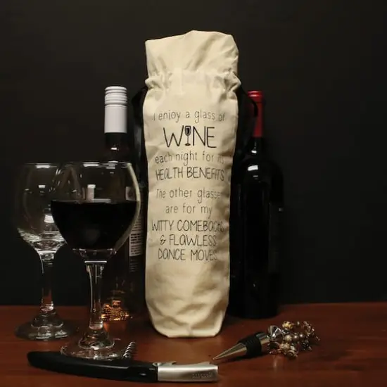 Personality Case&trade; Health Canvas Wine Bag {3}
