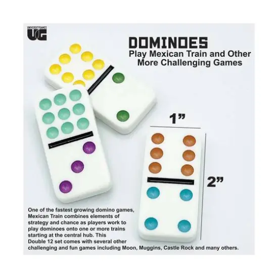 Double 12 Mexican Train Dominoes {9}