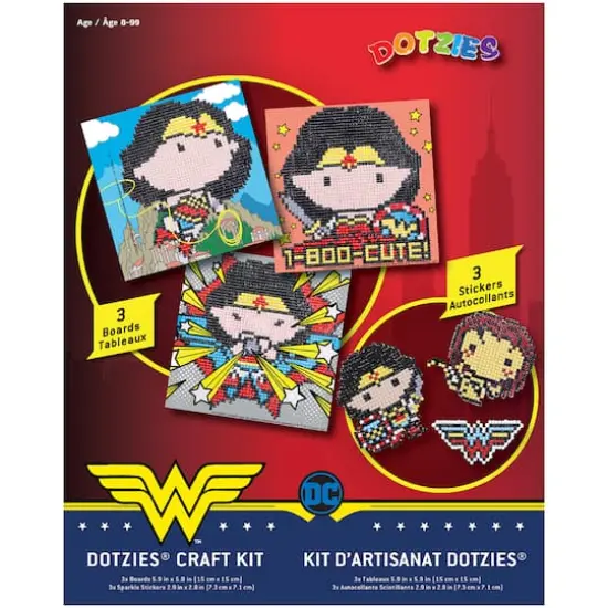 Camelot Dotz Wonder Woman Dotzies Craft Kit {3}