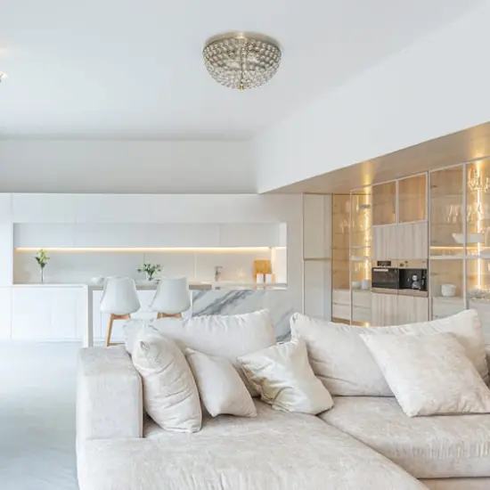 Lalia Home 13" Antique Brass Glam 2-Light Dome Flush Mount {3}