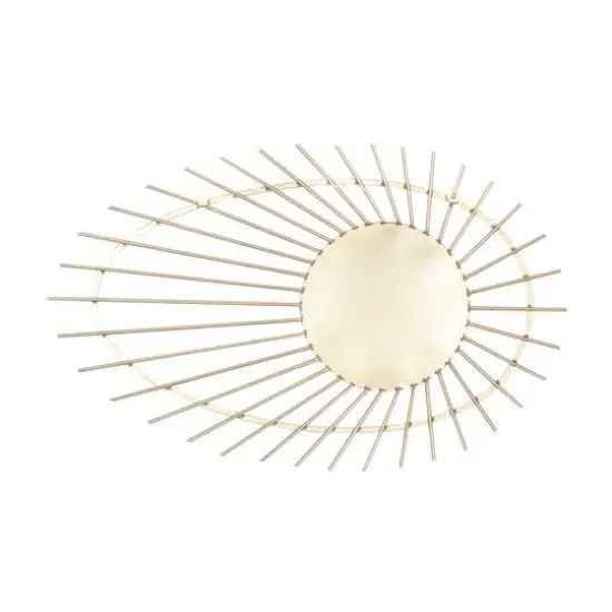 CosmoLiving by Cosmopolitan Gold Metal Contemporary Wall Mirror, 34" x 22" x 1" {6}