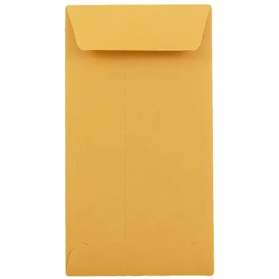 JAM Paper 3.5" x 6.5" Brown Kraft Recycled Coin Business Envelopes, 100ct. {1}