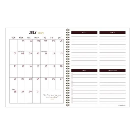 TF Publishing 2024 - 2025 Merlot Large Spiral Planner {3}