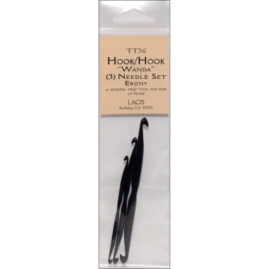 Lacis Double-Ended Crochet Hook Set Ebony {1}