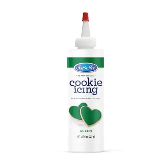 Satin Ice&reg; Ready to Use Cookie Icing, 8oz. Green {1}