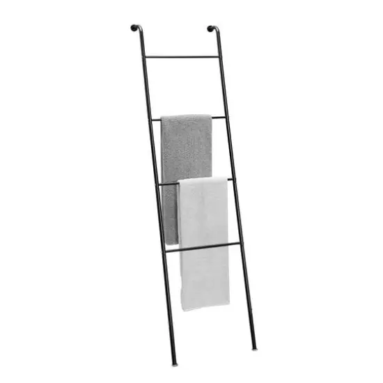 SunnyPoint Free Standing Ladder Towel Rack White {2}