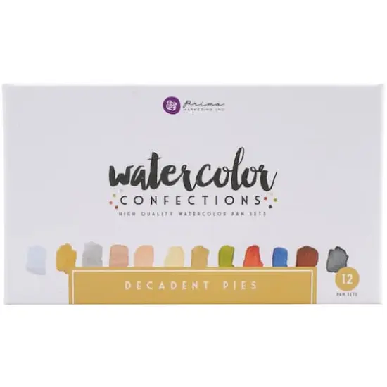 Prima&reg; Watercolor Confections Decadent Pies Watercolor Pans {1}