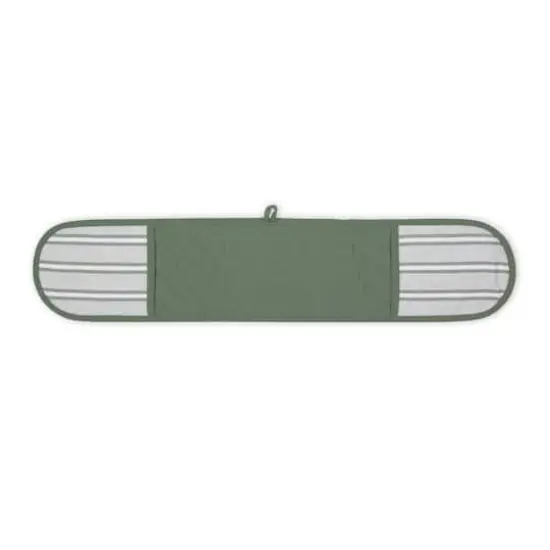 DII&reg; Chef Stripe Double Oven Mitt Artichoke Green {1}