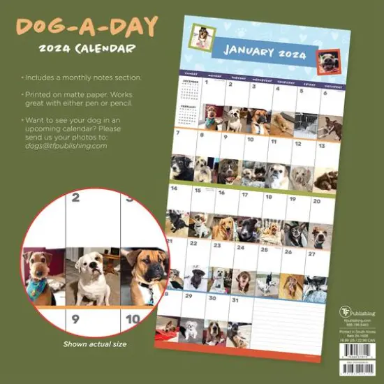 TF Publishing 2024 Dog-A-Day Wall Calendar {3}