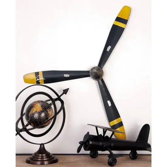 Black Metal Industrial Propellor Wall Decor, 2ct. {9}