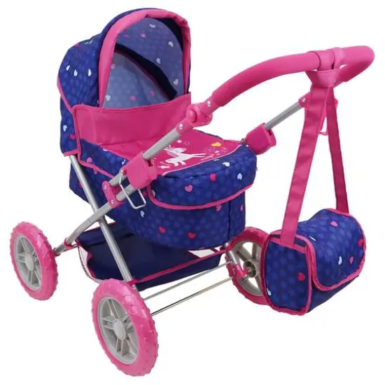509 Crew Unicorn Doll Pram with Large Wheels {6}