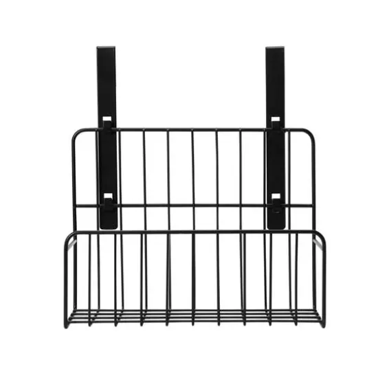 Household Essentials Over the Door Shallow Metal Basket {7}