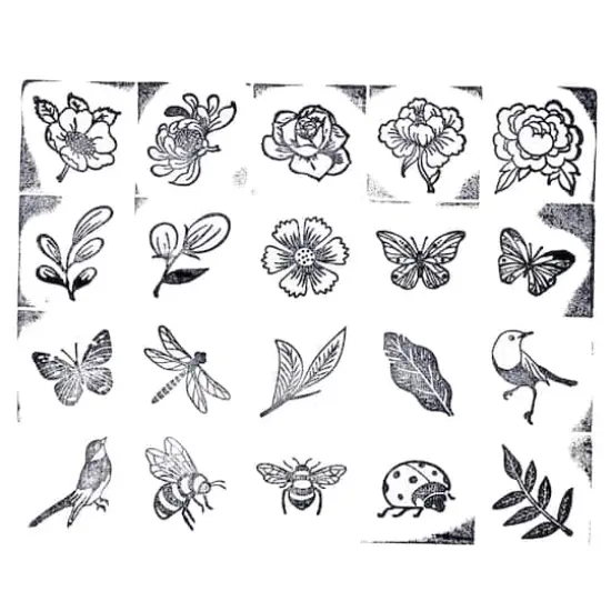 Bugs & Flowers Wood Stamp Set by Recollections&reg; {9}