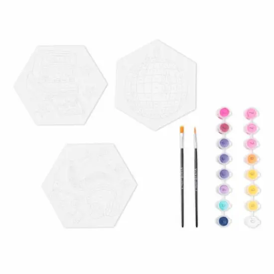 VIVID by Brea Reese&reg; Retro Square Acrylic Paint-by-Number Kit {4}