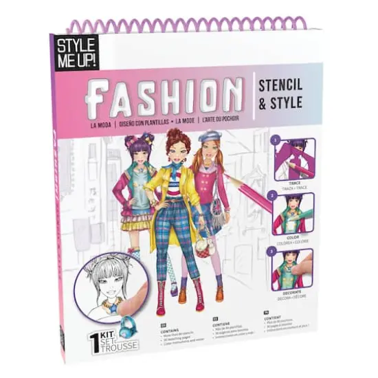 Style Me Up! Fashion Stencil & Style Art Kit {5}