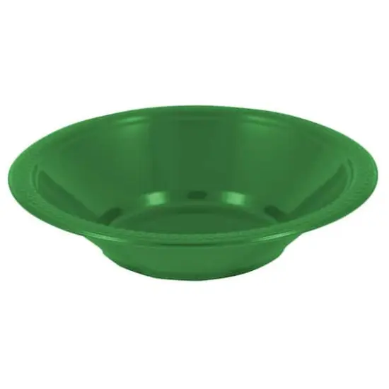 JAM Paper 7" Green Plastic Bowls, 20ct. {1}