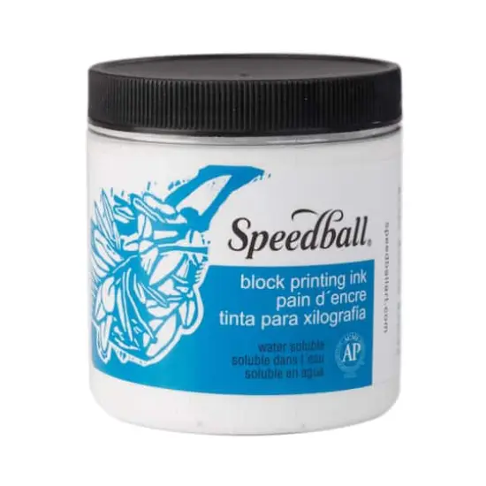 Speedball&reg; Block Printing Ink, 8oz. White {1}