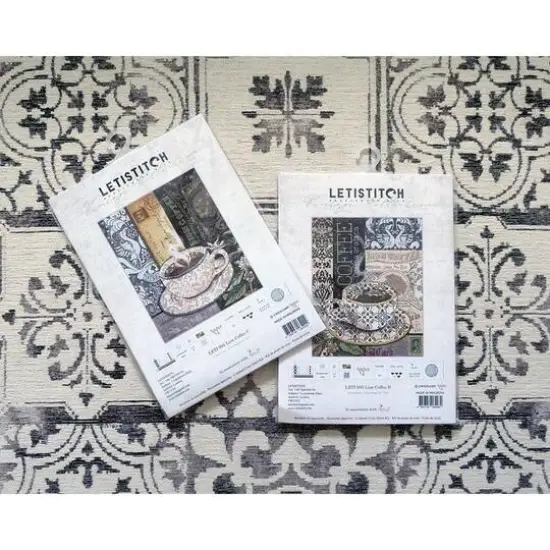 Letistitch Lion Coffee B Counted Cross Stitch Kit {5}
