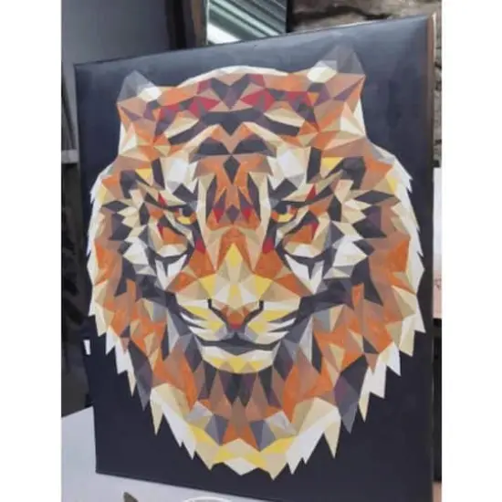 Crafting Spark Celebration Poly Tiger Painting by Numbers Kit {3}