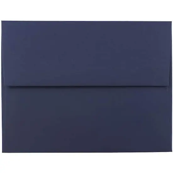 JAM Paper 4.375" x 5.75" Premium Invitation Envelopes, 50ct. Navy Blue {1}