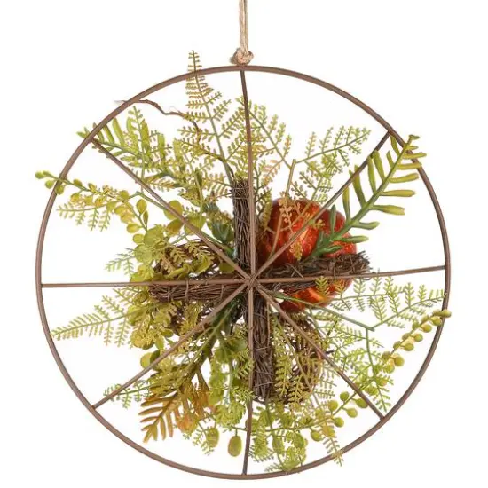 13" Harvest Flower Circular Decoration {7}