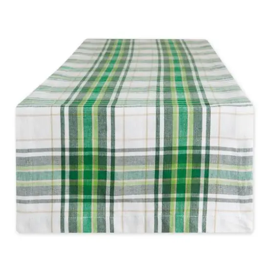DII&reg; 108" St. Paddy Plaid Table Runner {1}