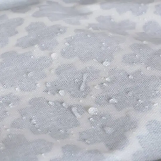 DII&reg; Round Lattice PE-Coated Cotton Polyester Laundry Hamper Aqua {7}