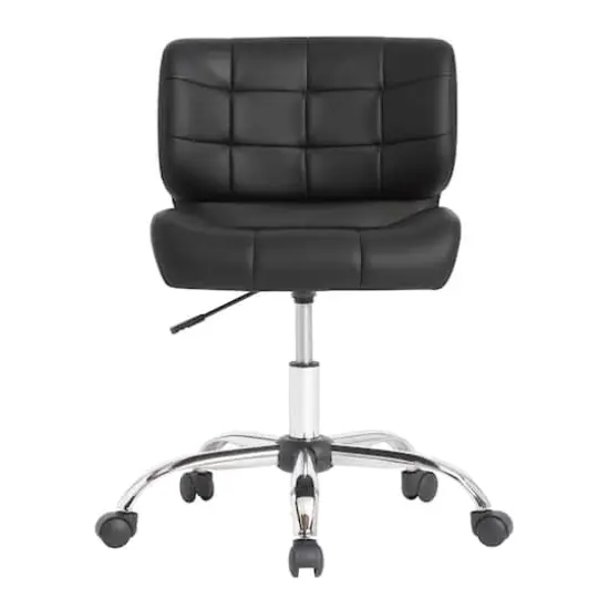 Calico Designs Crest Black Mobile Office Task Chair with Adjustable Height {7}